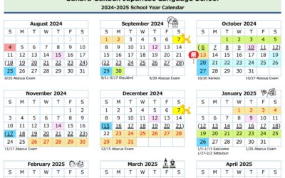 2024-25 Sakura Gakuen Yearly Calendar