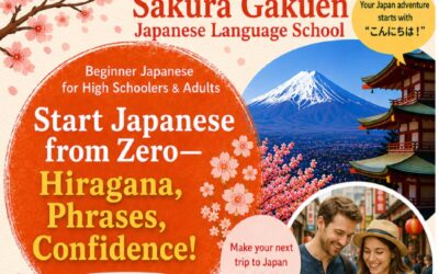 2026 Aug–Nov Japanese Language & Culture Sessions for Teens & Adults Saturday 9:45-11:45am